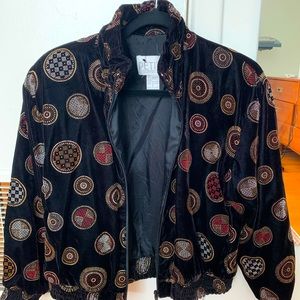 Vintage Velvet Bomber